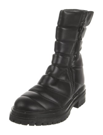 Gianvito Rossi Leather Combat Boots