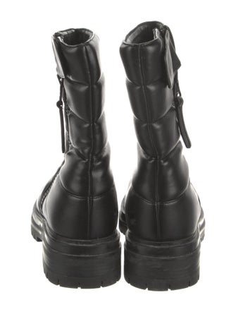Gianvito Rossi Leather Combat Boots