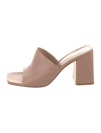 Gianvito Rossi Leather Slides