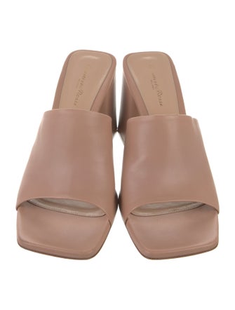 Gianvito Rossi Leather Slides