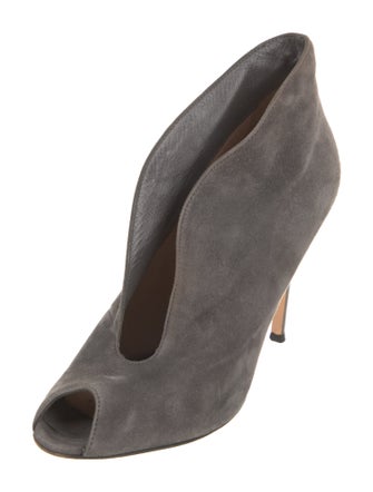 Gianvito Rossi Suede D'Orsay Pumps