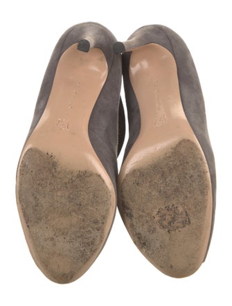 Gianvito Rossi Suede D'Orsay Pumps