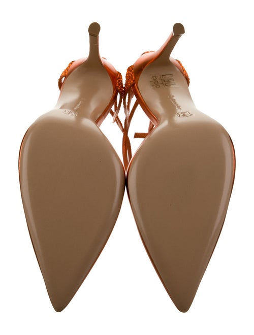 Gianvito Rossi Leather Crystal Embellishments D'Orsay Pumps