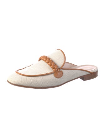Gianvito Rossi Canvas Mules
