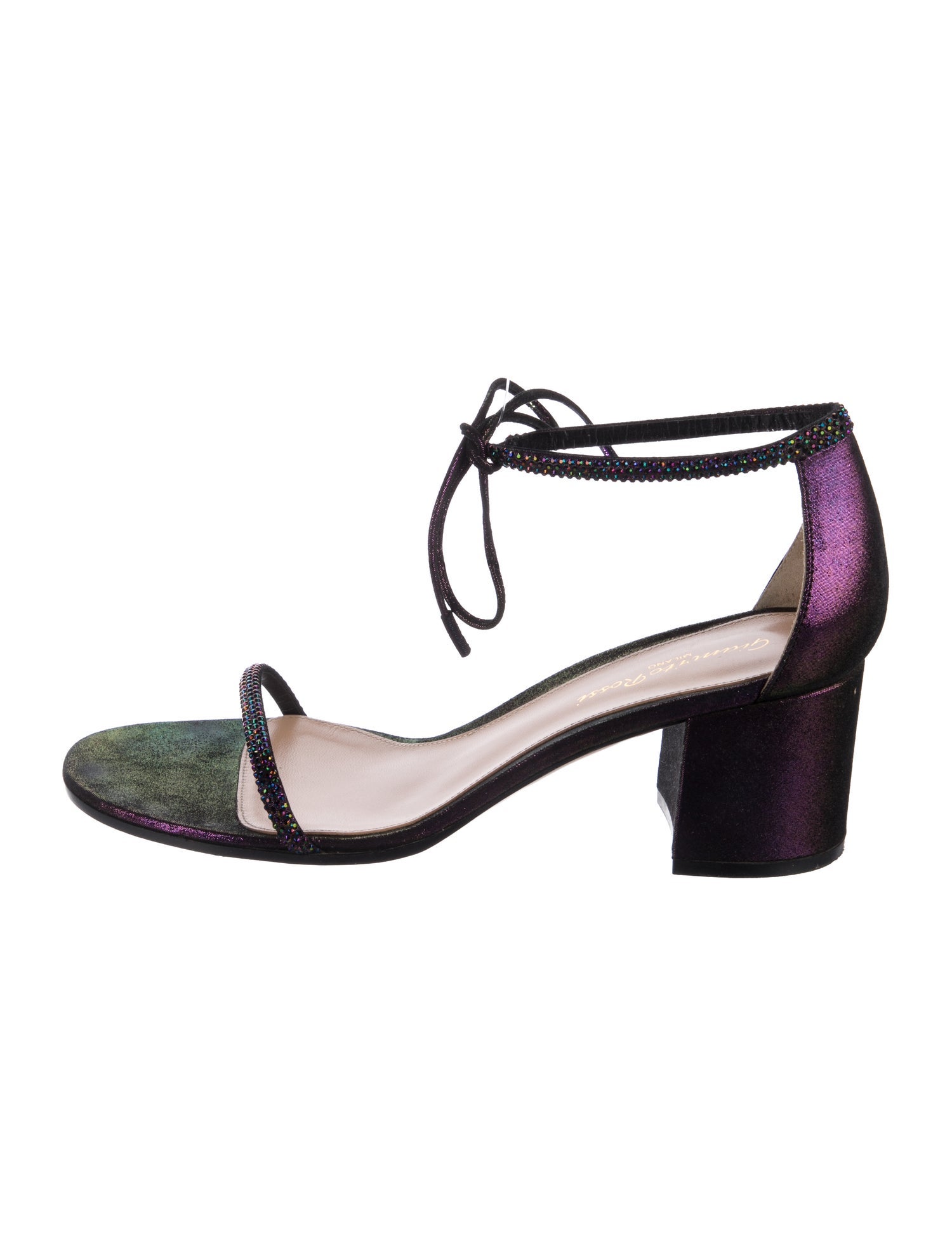 Gianvito Rossi Crystal Embellishments Sandals