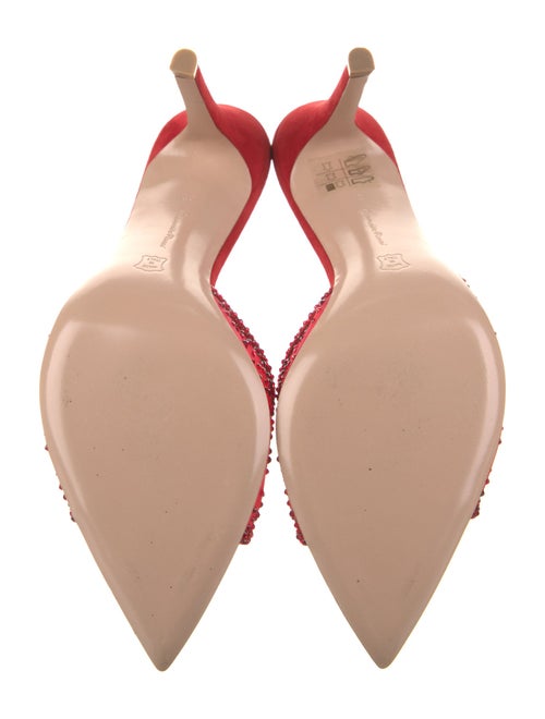 Gianvito Rossi Mesh Crystal Embellishments Slides