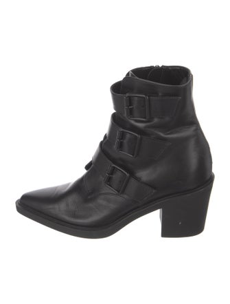 Gianvito Rossi Leather Combat Boots