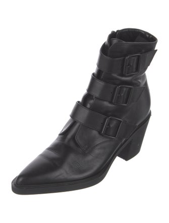 Gianvito Rossi Leather Combat Boots