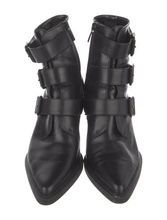 Gianvito Rossi Leather Combat Boots