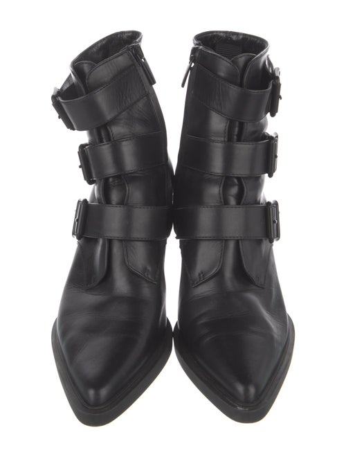 Gianvito Rossi Leather Combat Boots