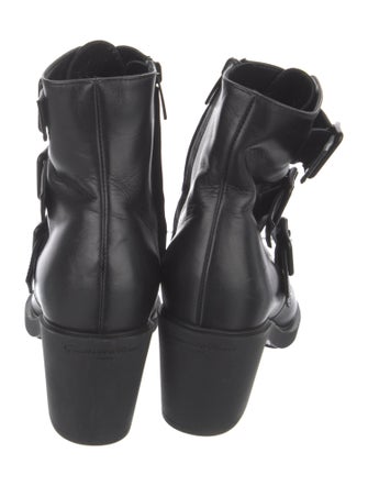 Gianvito Rossi Leather Combat Boots