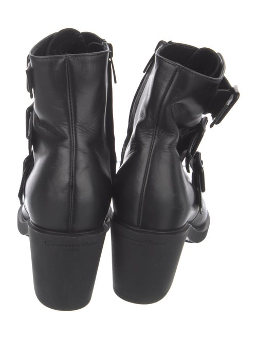 Gianvito Rossi Leather Combat Boots