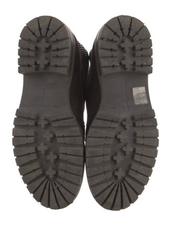 Gianvito Rossi Suede Combat Boots