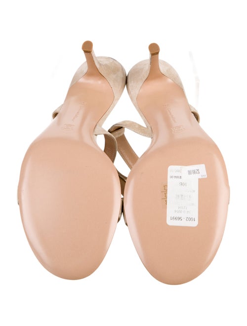 Gianvito Rossi Suede Slingback Sandals