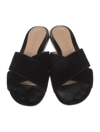 Gianvito Rossi Suede Slides