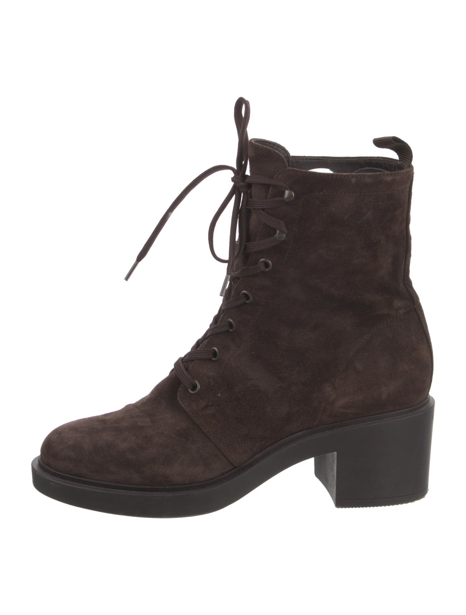 Gianvito Rossi Suede Combat Boots
