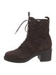 Gianvito Rossi Suede Combat Boots