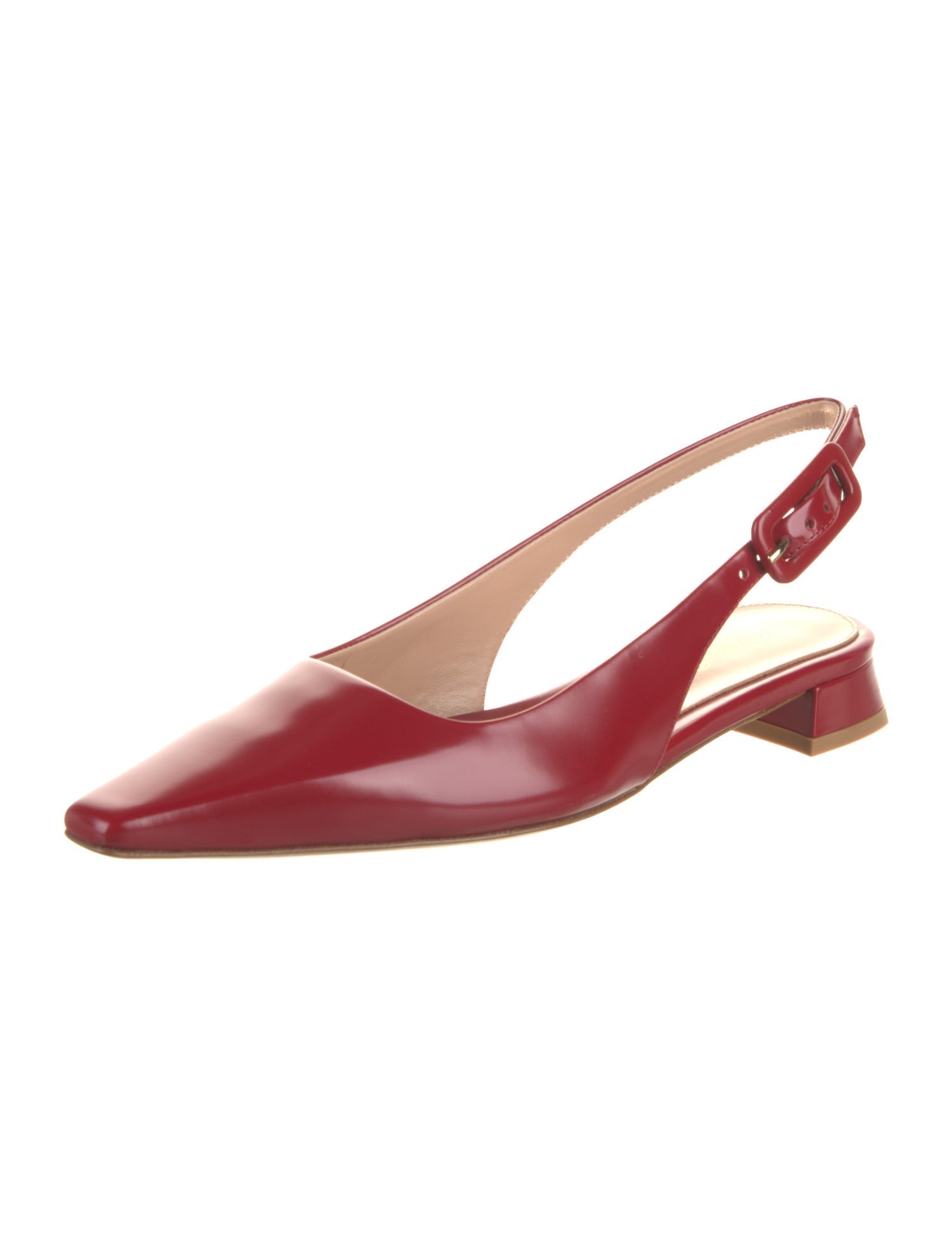 Gianvito Rossi Leather Slingback Flats