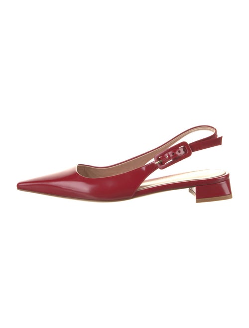 Gianvito Rossi Leather Slingback Flats