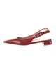 Gianvito Rossi Leather Slingback Flats
