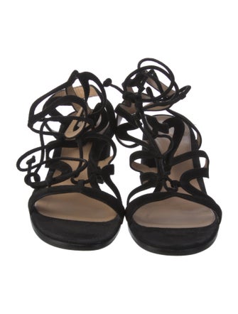 Gianvito Rossi Suede Gladiator Sandals
