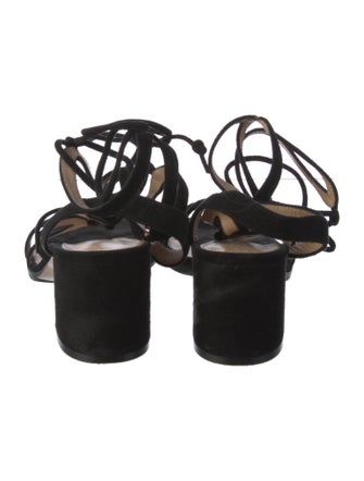 Gianvito Rossi Suede Gladiator Sandals