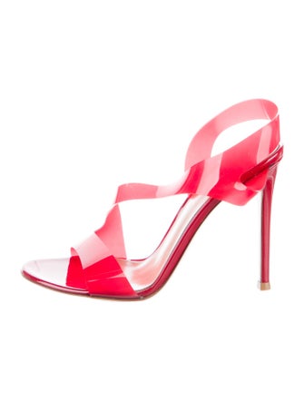 Gianvito Rossi Patent Leather T-Strap Sandals