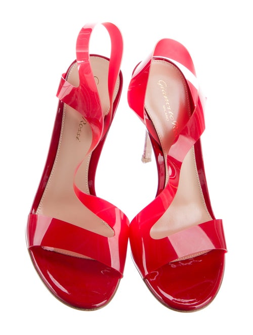 Gianvito Rossi Patent Leather T-Strap Sandals