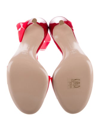 Gianvito Rossi Patent Leather T-Strap Sandals