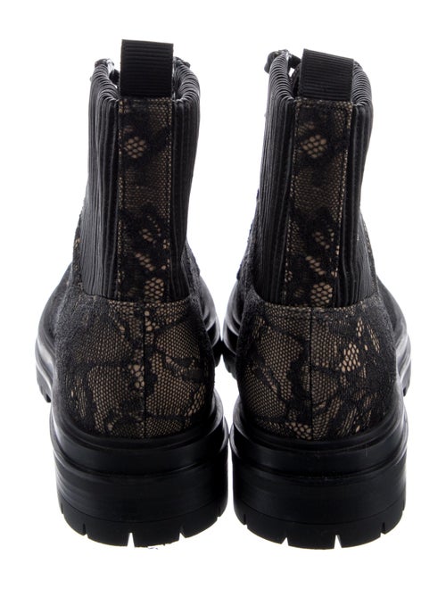 Gianvito Rossi Lace Lace Pattern Combat Boots