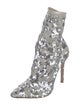 Gianvito Rossi Mesh Sequin Embellishments Pumps