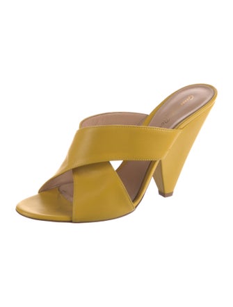 Gianvito Rossi Leather Slides