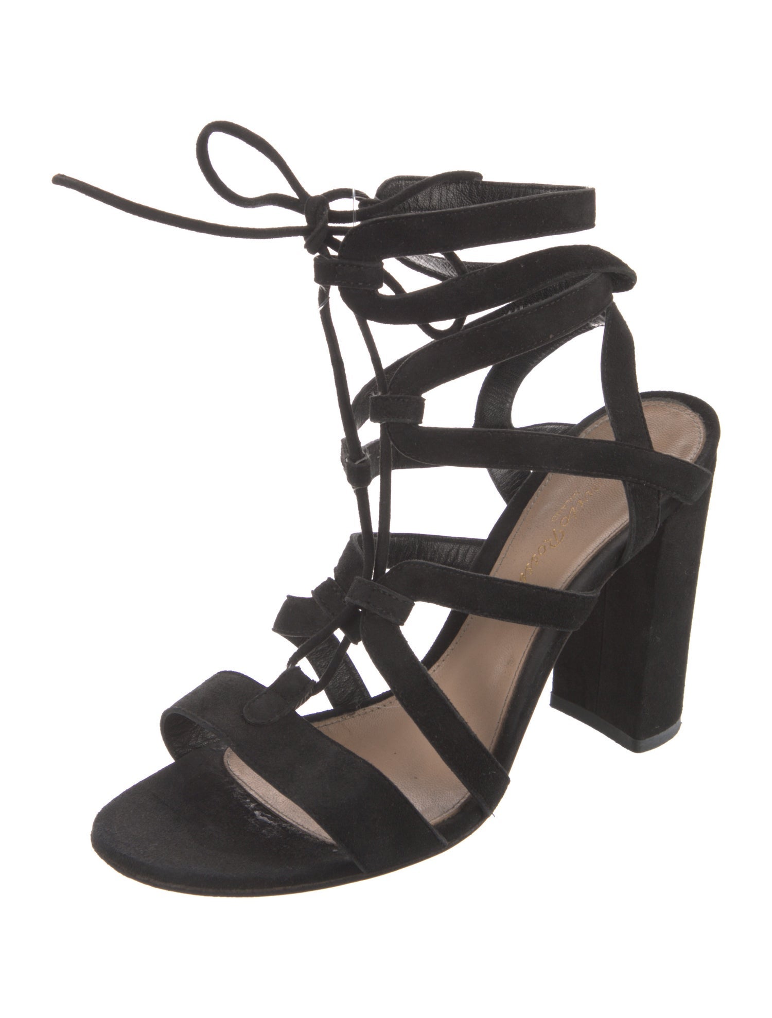 Gianvito Rossi Suede Gladiator Sandals