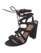 Gianvito Rossi Suede Gladiator Sandals