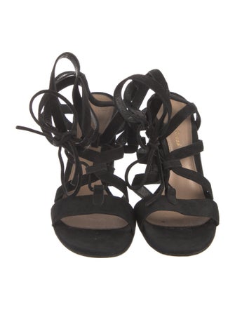 Gianvito Rossi Suede Gladiator Sandals
