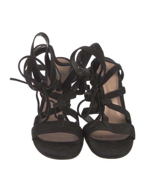 Gianvito Rossi Suede Gladiator Sandals