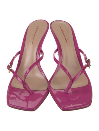 Gianvito Rossi Patent Leather Slides