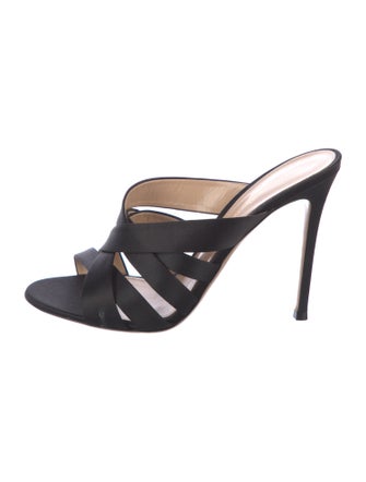 Gianvito Rossi Satin Slides