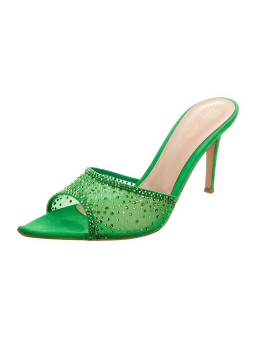 Gianvito Rossi Mesh Printed Slides