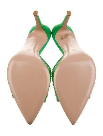 Gianvito Rossi Mesh Printed Slides