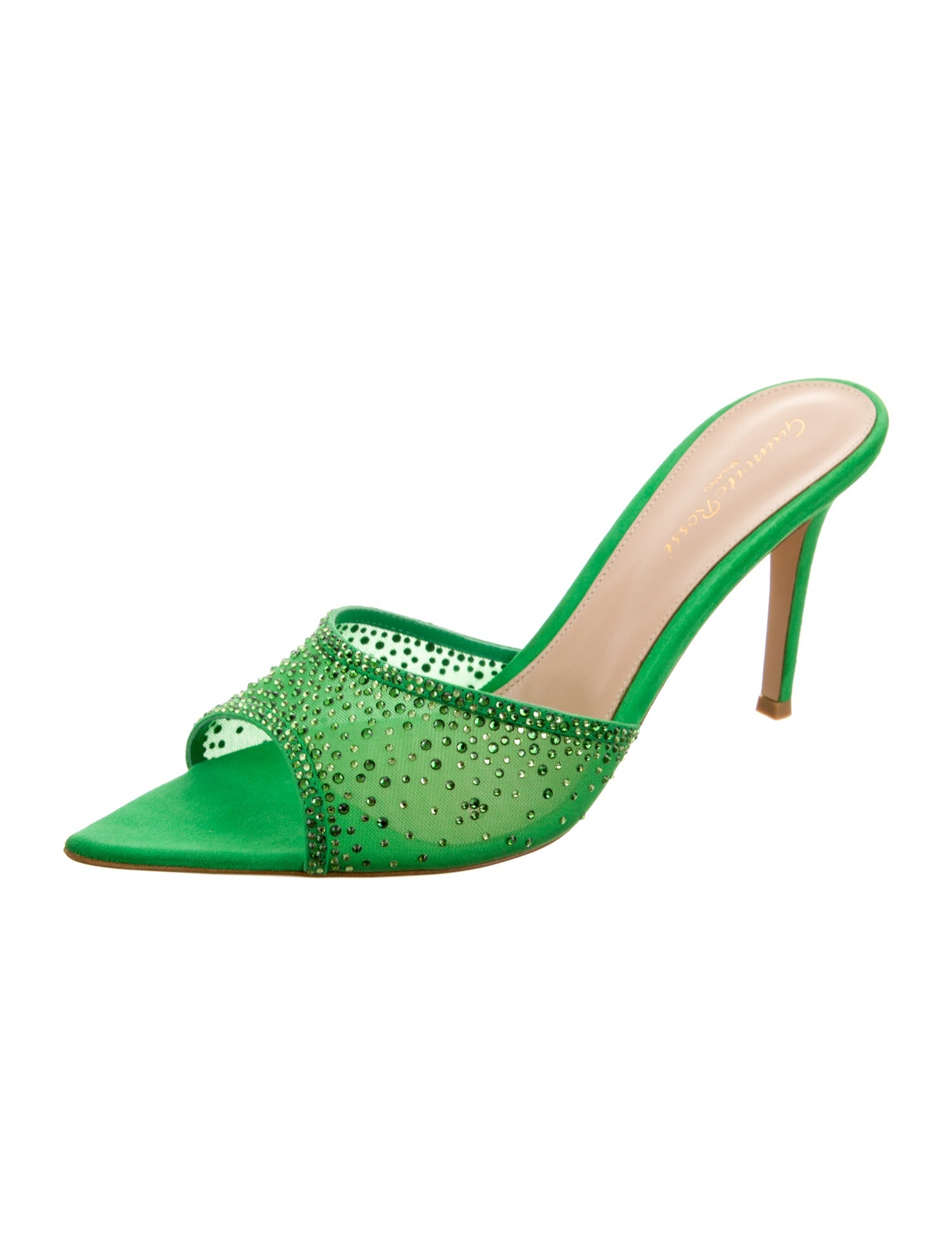 Gianvito Rossi Mesh Printed Slides