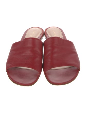 Gianvito Rossi Leather Slides