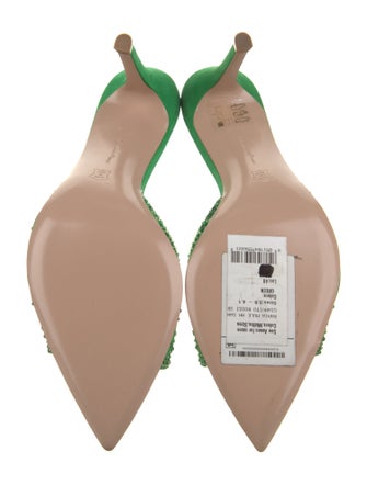 Gianvito Rossi Mesh Crystal Embellishments Slides