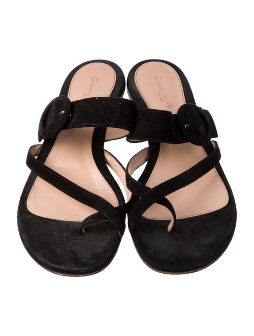 Gianvito Rossi Suede Slides