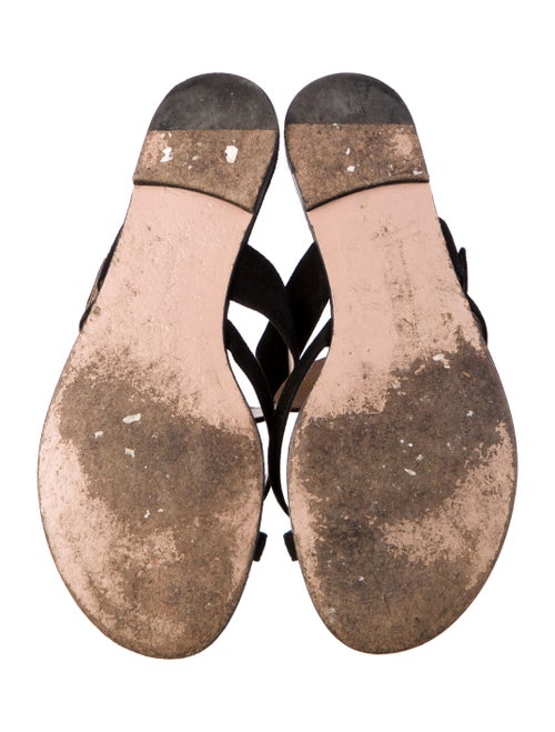 Gianvito Rossi Suede Slides