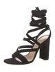Gianvito Rossi Suede Gladiator Sandals