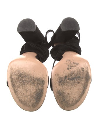 Gianvito Rossi Suede Gladiator Sandals