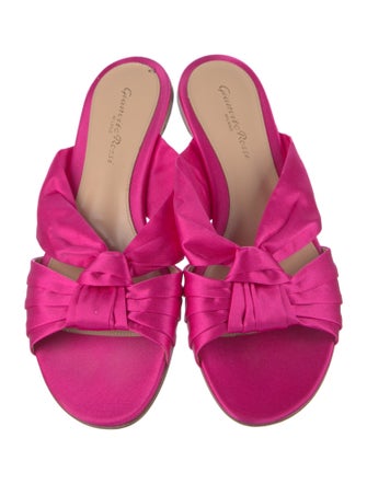 Gianvito Rossi Satin Slides