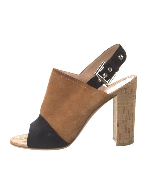 Gianvito Rossi Suede Slingback Sandals