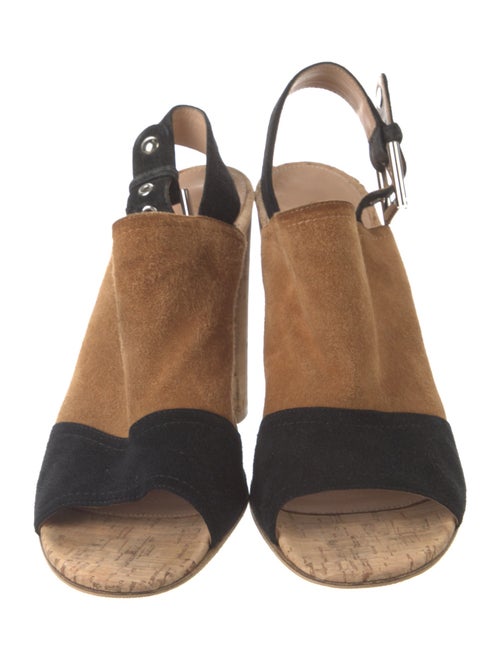 Gianvito Rossi Suede Slingback Sandals